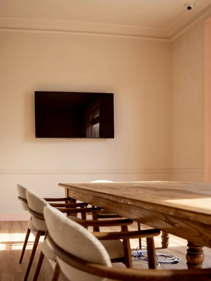 The Bank Room, with its long oak table