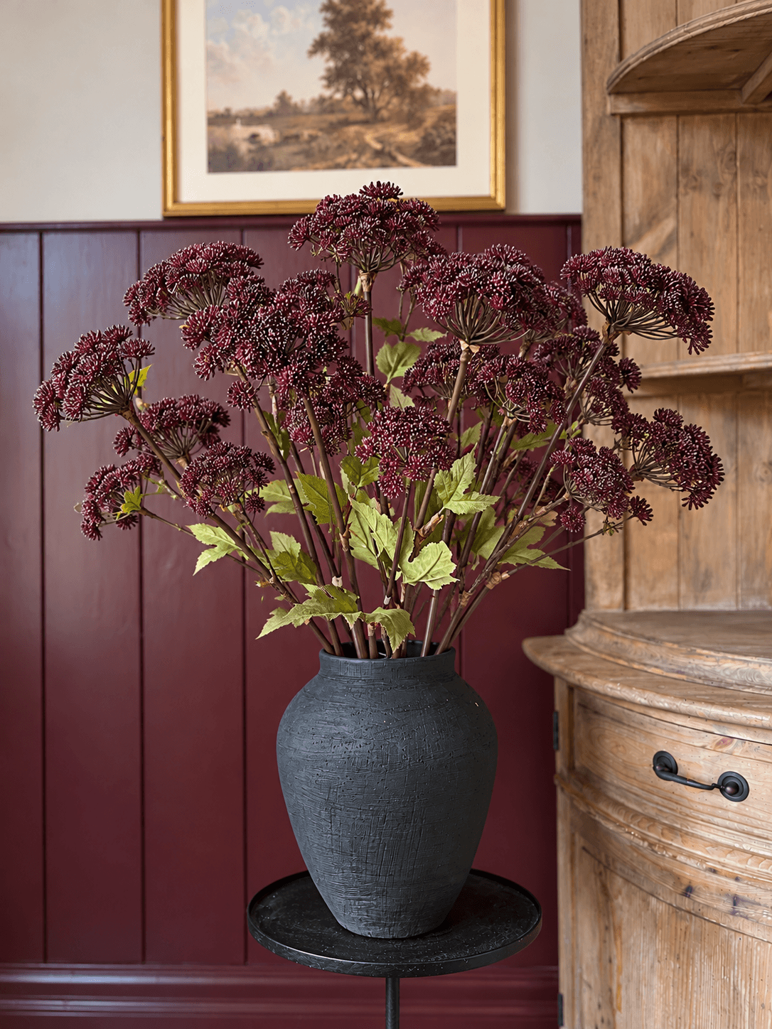 Burgundy Angelica Seed Head