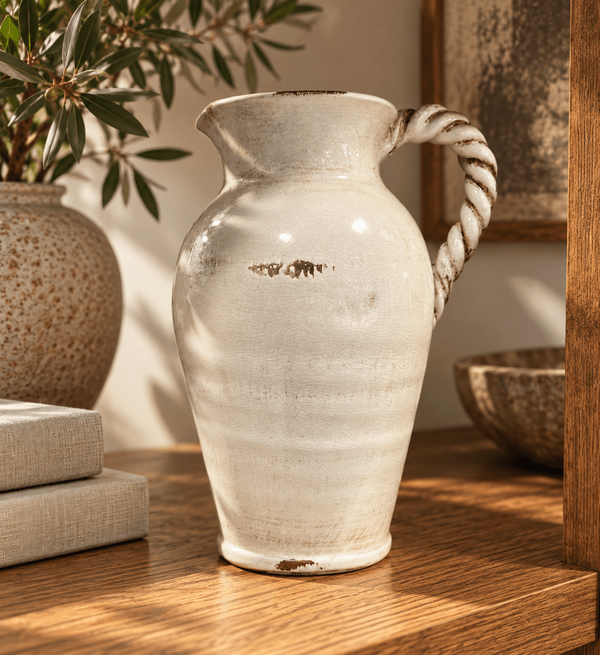 White Ceramic Jug