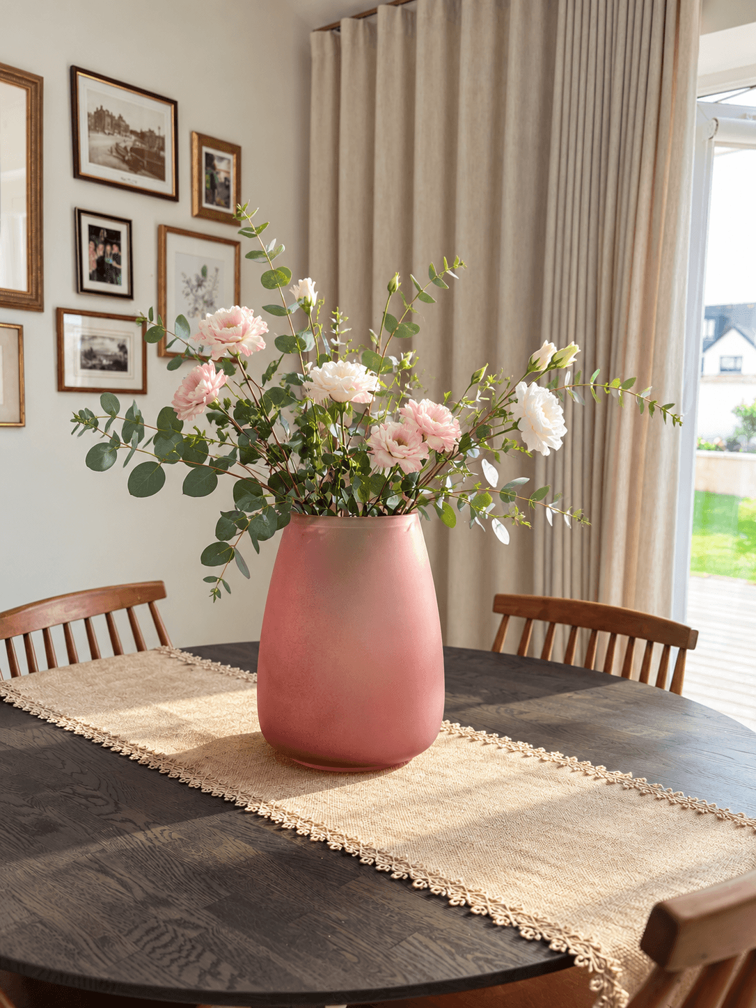 Smokey Brown Barrel Vase