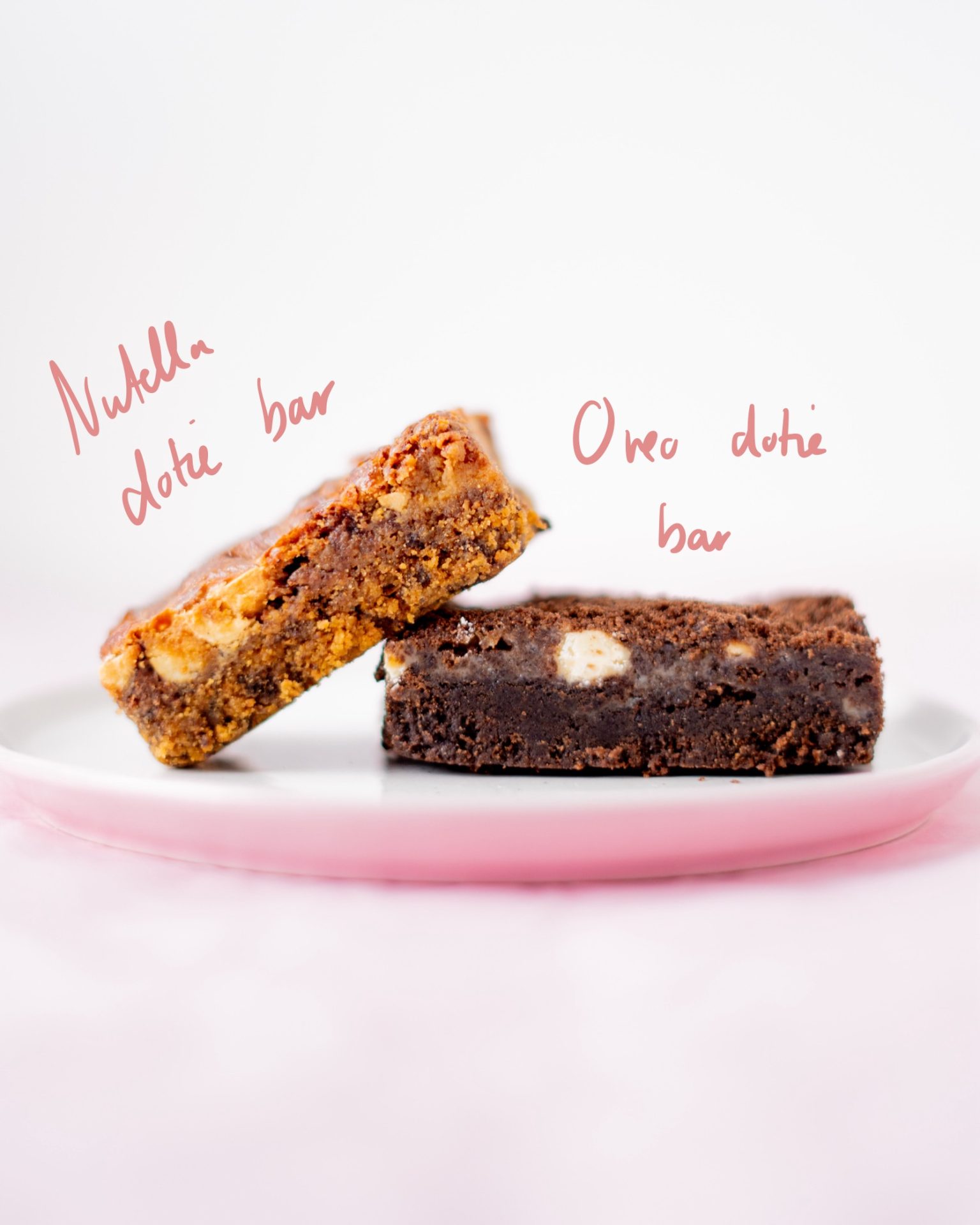 1/2 nutella Dotie bars 1/2 Oreo Dotie bars